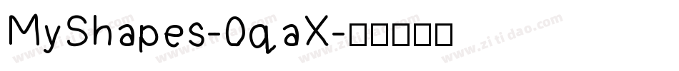 MyShapes-0qaX字体转换