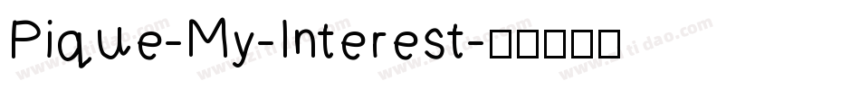 Pique-My-Interest字体转换