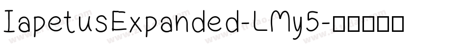 IapetusExpanded-LMy5字体转换