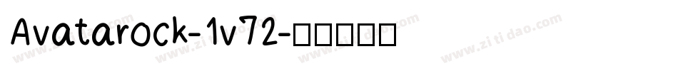Avatarock-1v72字体转换