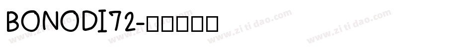 BONODI72字体转换