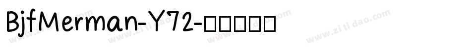 BjfMerman-Y72字体转换