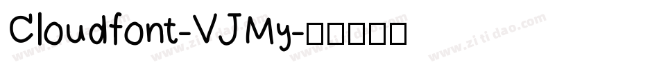 Cloudfont-VJMy字体转换