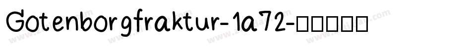 Gotenborgfraktur-1a72字体转换