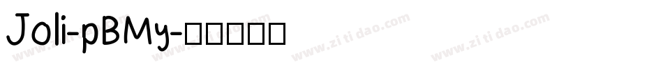 Joli-pBMy字体转换