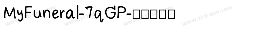 MyFuneral-7qGP字体转换