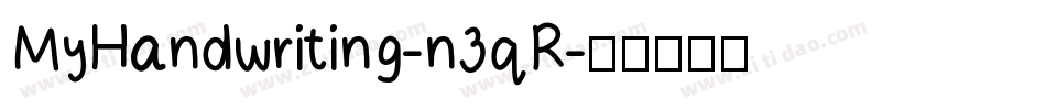 MyHandwriting-n3qR字体转换