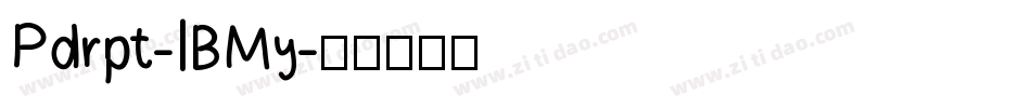 Pdrpt-lBMy字体转换