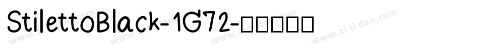 StilettoBlack-1G72字体转换