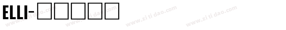 Elli字体转换
