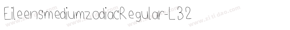 EileensmediumzodiacRegular-L32W字体转换