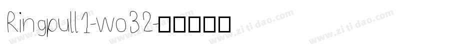 Ringpull1-wo32字体转换