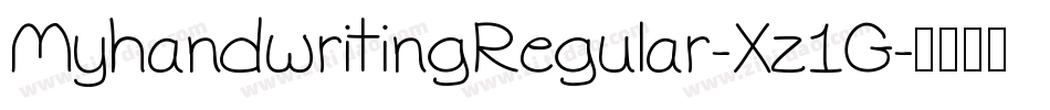 MyhandwritingRegular-Xz1G字体转换
