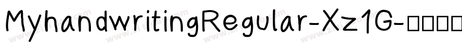 MyhandwritingRegular-Xz1G字体转换