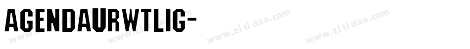AgendaURWTLig字体转换