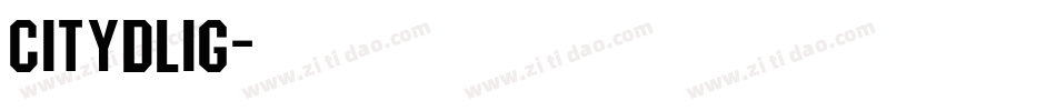 CityDLig字体转换