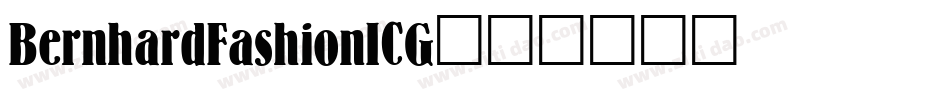 BernhardFashionICG字体转换
