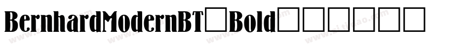 BernhardModernBT-Bold字体转换