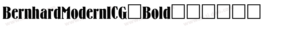 BernhardModernICG-Bold字体转换