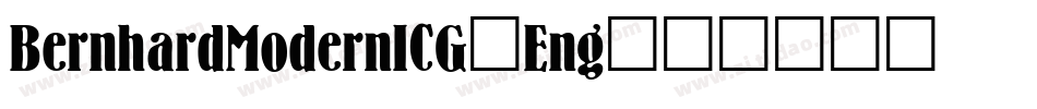 BernhardModernICG-Eng字体转换