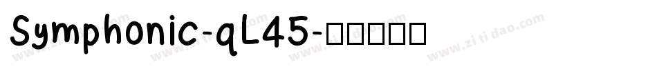 Symphonic-qL45字体转换