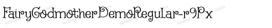 FairyGodmotherDemoRegular-r9Px字体转换