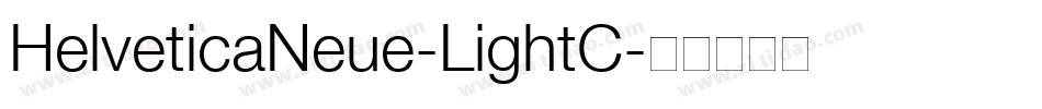 HelveticaNeue-LightC字体转换