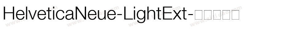 HelveticaNeue-LightExt字体转换