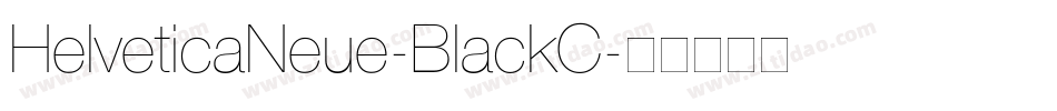 HelveticaNeue-BlackC字体转换