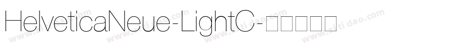 HelveticaNeue-LightC字体转换