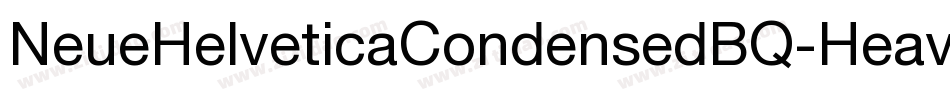 NeueHelveticaCondensedBQ-Heavy字体转换