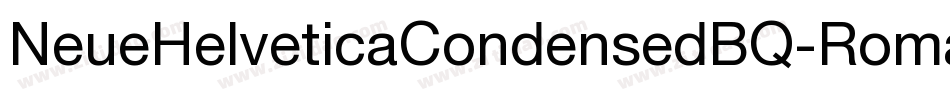 NeueHelveticaCondensedBQ-Roman字体转换