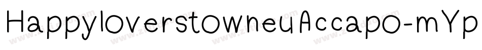 HappyloverstowneuAccapo-mYpP字体转换