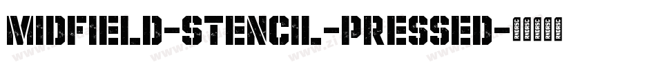 Midfield-Stencil-Pressed字体转换