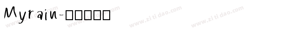 Myrain字体转换