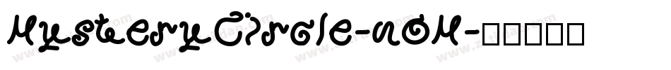 MysteryCircle-nOM字体转换