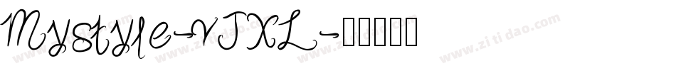 Mystyle-vJXL字体转换