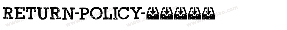 Return-Policy字体转换