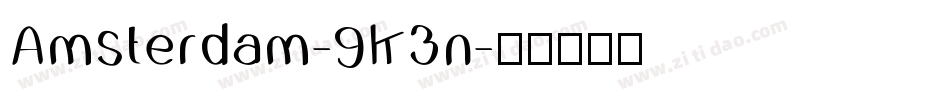 Amsterdam-9K3n字体转换