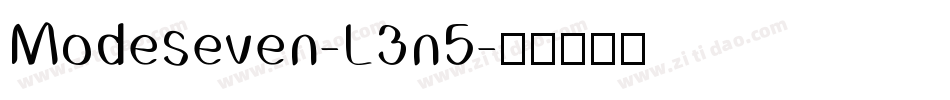 Modeseven-L3n5字体转换