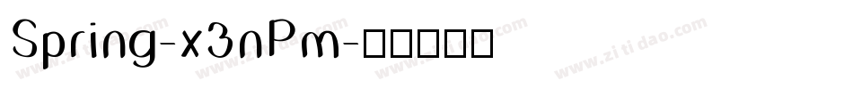 Spring-x3nPm字体转换