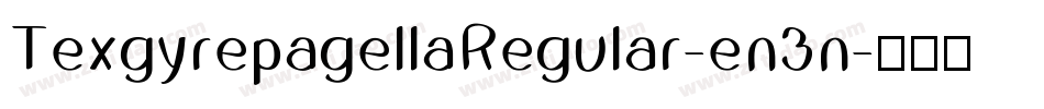 TexgyrepagellaRegular-en3n字体转换