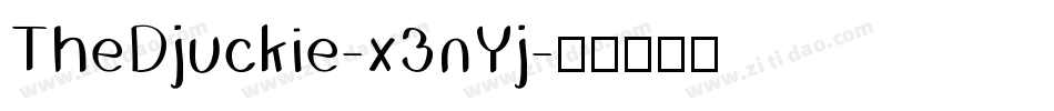 TheDjuckie-x3nYj字体转换