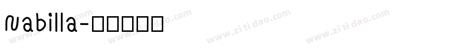 Nabilla字体转换