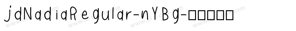 JdNadiaRegular-nYBg字体转换