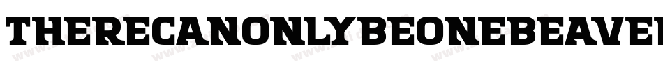 ThereCanOnlyBeOneBeaverImIt-e3Bn字体转换 ThereCanOnlyBeOneBeaverImIt-e3Bn字体转换