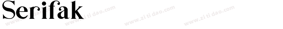Serifak字体转换