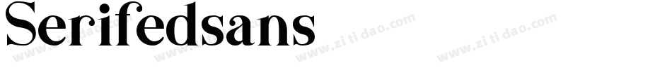 Serifedsans字体转换