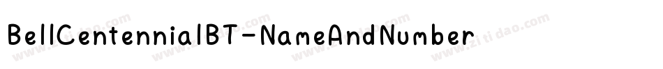 BellCentennialBT-NameAndNumber字体转换