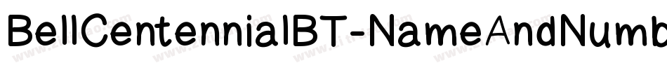 BellCentennialBT-NameAndNumber字体转换